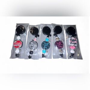 New Inspirational Retractable Badge Reel – 5 Design Options ✨